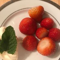 Strawberries in kirsch